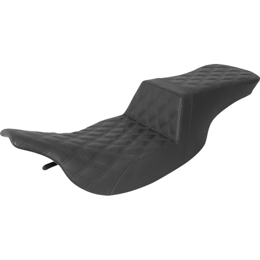 Asiento subido Tour - Asiento subido Tour - Costura de celosía completa - Negro - FL '97-'07