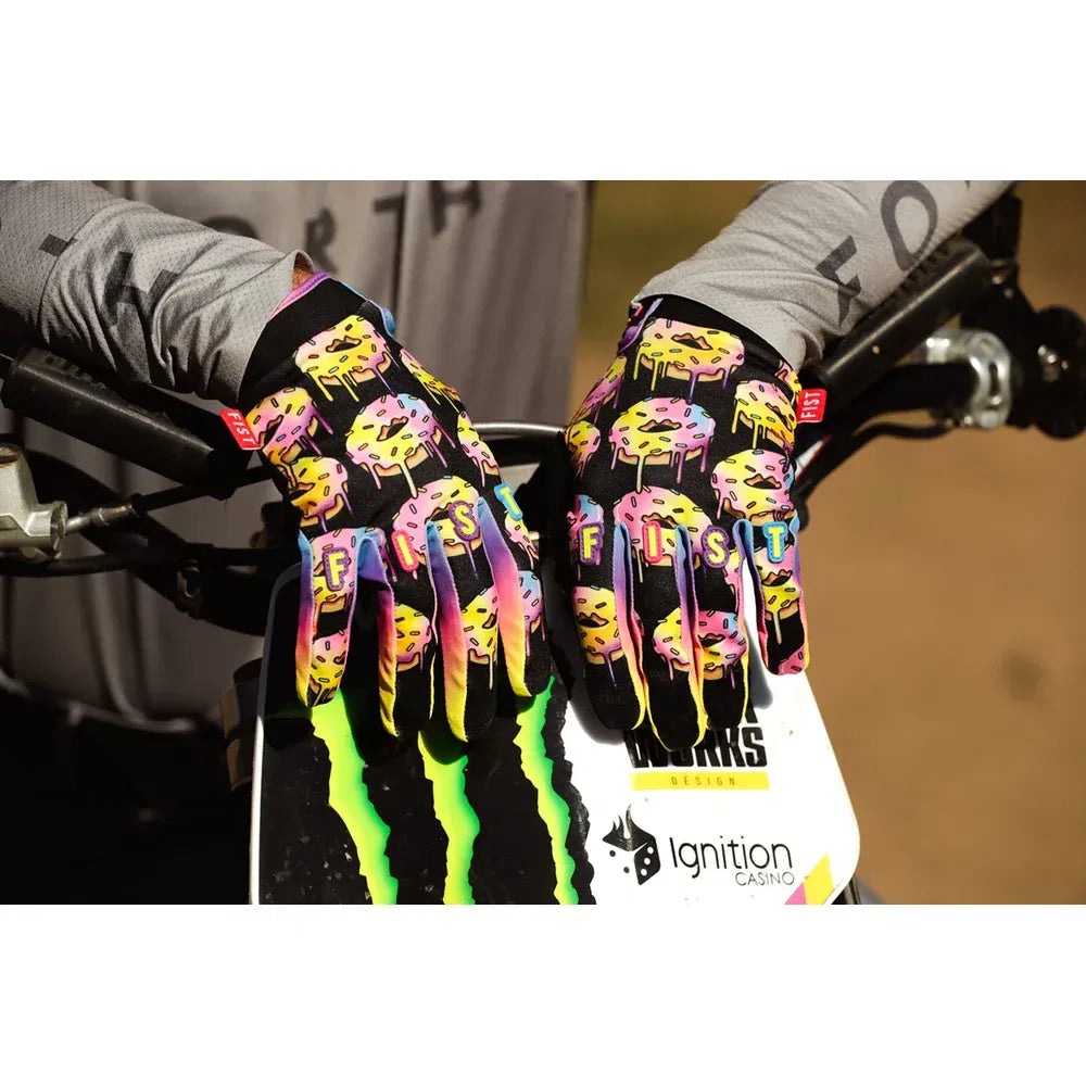 Guantes con tiras caroline buchanan red label sprinkle fades