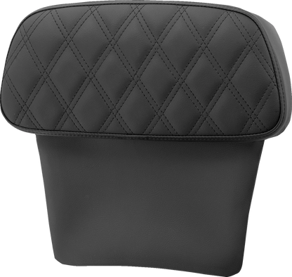 Almohadillas de respaldo Chopped Tour Pak - Almohadilla de respaldo Chopped Tour Pak - Step-Up - Negro con costura de celosía negra - FLT/FLH '14-'23