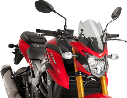 Parabrisas Naked New Generation - Parabrisas deportivo Naked - 12-1/4" - Ahumado - Suzuki