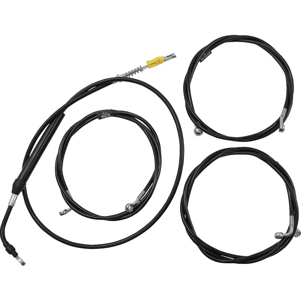 Kit de cable de freno/cable de manillar de vinilo negro estándar — ape hanger