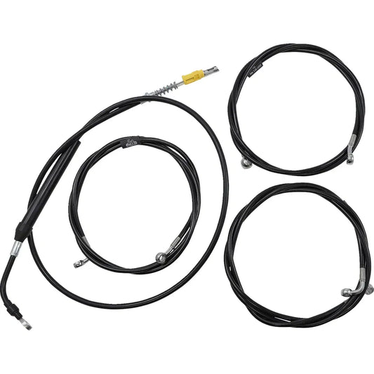 Kit de cable de freno/cable de manillar de vinilo negro estándar — ape hanger