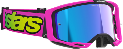 Lentes Vision 8 Vista - Lentes Vision 8 - Vista - Rosa Fluo/Amarillo Fluo - Lente Azul Espejo