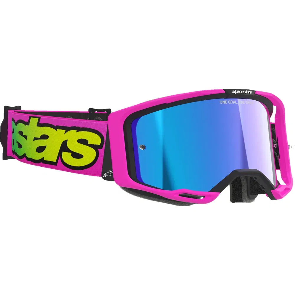 Lentes Vision 8 Vista - Lentes Vision 8 - Vista - Rosa Fluo/Amarillo Fluo - Lente Azul Espejo