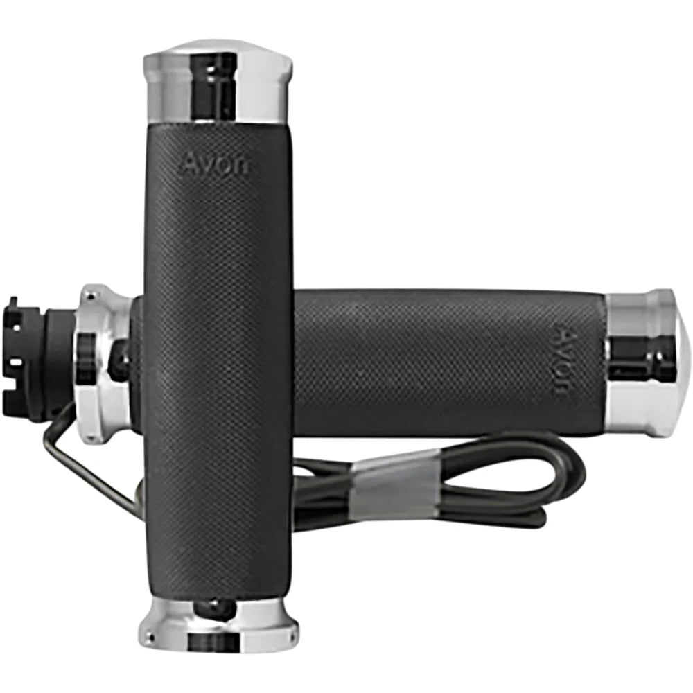 Grips - Heated - Custom Contour - Indian - Chrome