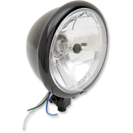 Bottom Mount Springer Headlight - 5-3/4" - Black