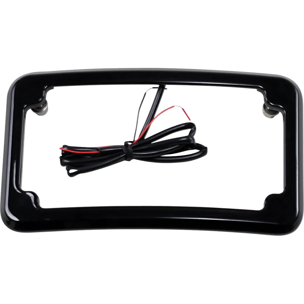Beveled License Plate Frame - Black