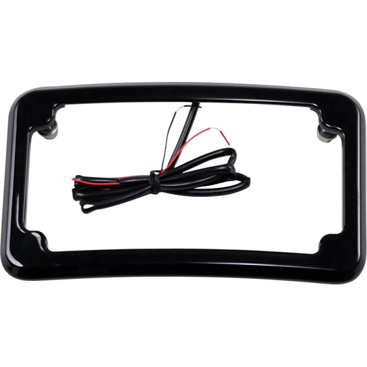 Beveled License Plate Frame - Black
