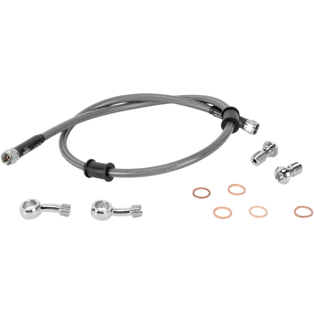 Brake Line - Rear - Stainless Steel - KLR 650