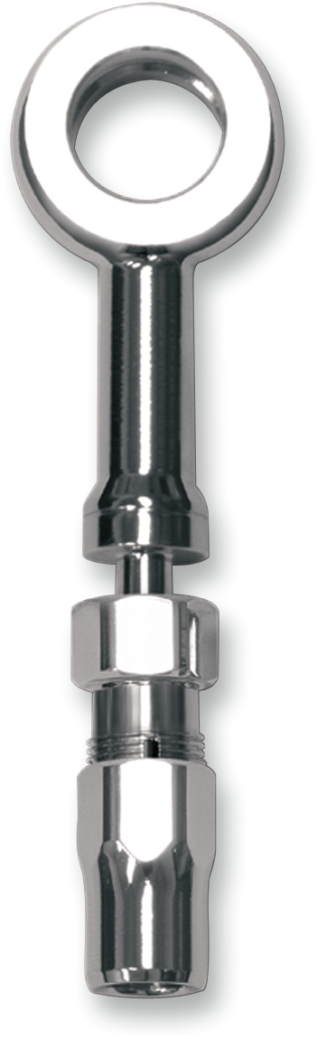BYO® Banjo para construir su propio con accesorio - Banjo de freno BYO - 10 mm-180° - Acero inoxidable