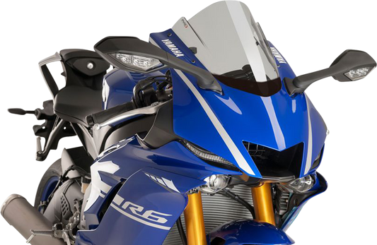 Parabrisas Z-Racing - Parabrisas de carrera - 14-1/4" - Ahumado - Yamaha