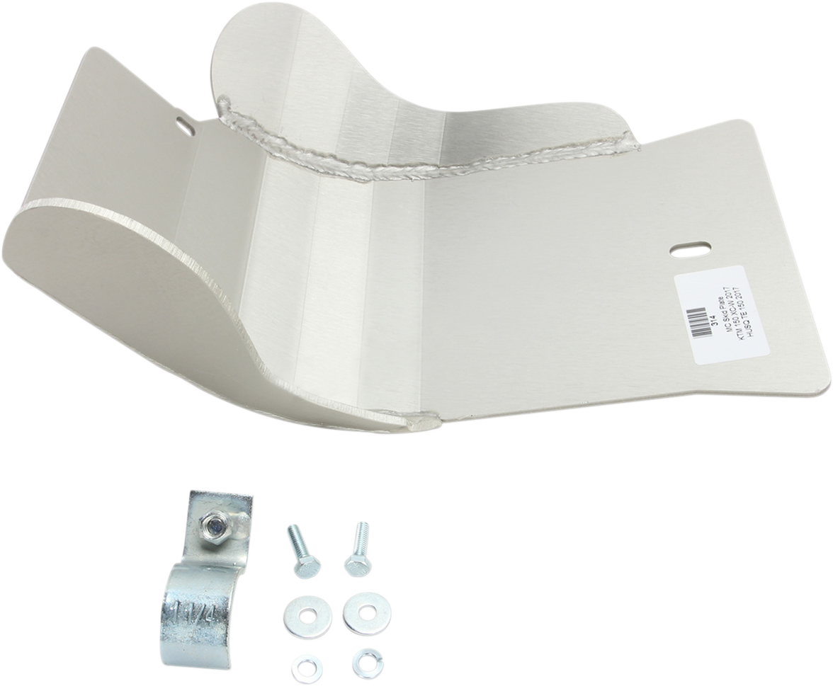 Placa protectora de aluminio — Placa protectora - Placa protectora - Plata - TX 125/TE 150 | 150 XC-W