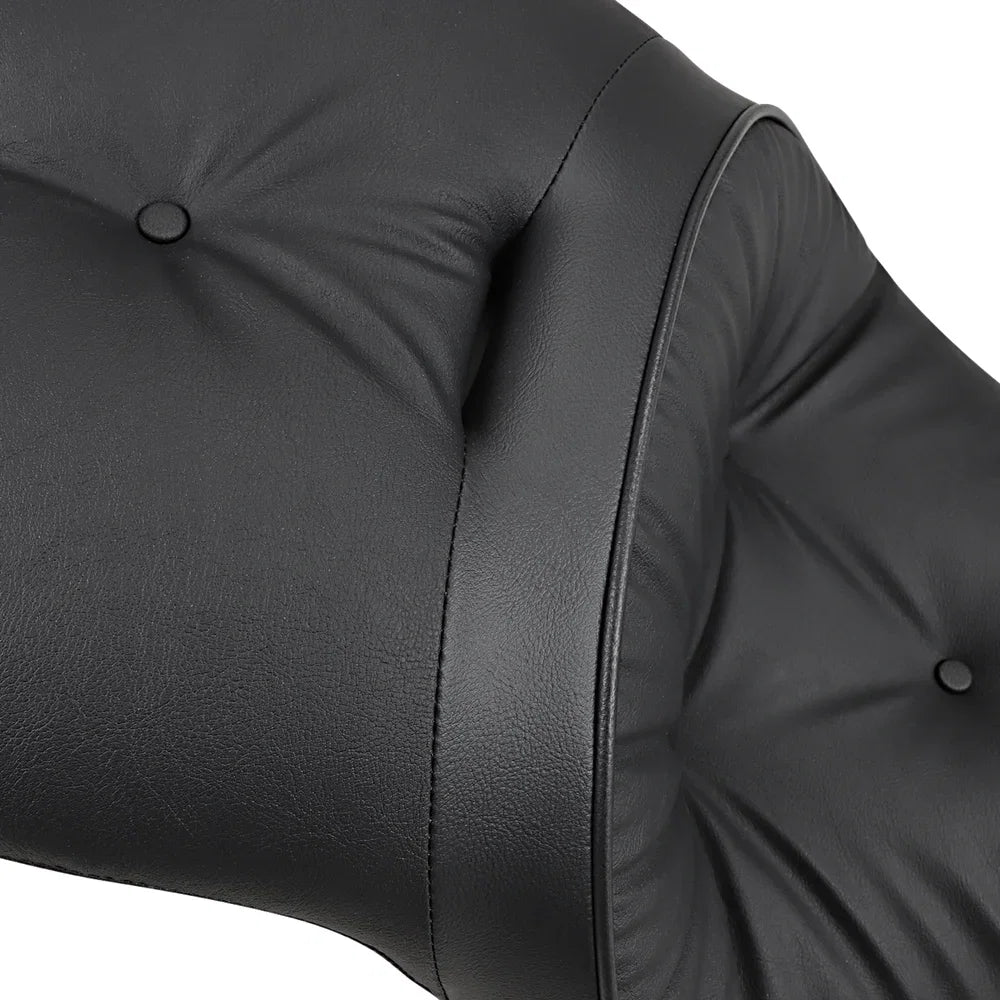 Asiento touring de cuero para 2 personas compatible con respaldo: almohada