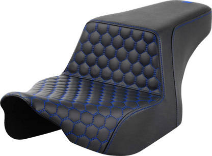 Asiento elevado en forma de panal - Asiento elevado - Delantero en forma de panal - Costuras azules - FL '23-'24