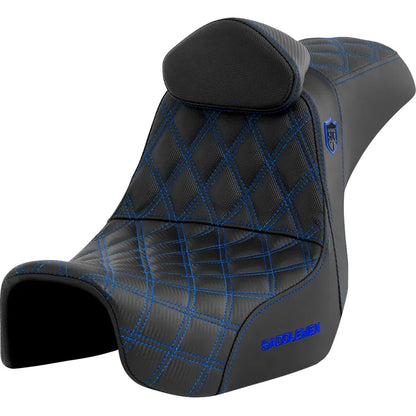 Asiento Pro Series SDC Performance Grip - Asiento Pro Series SDC Performance - con respaldo - Blue Stitch - Dyna '06-'17