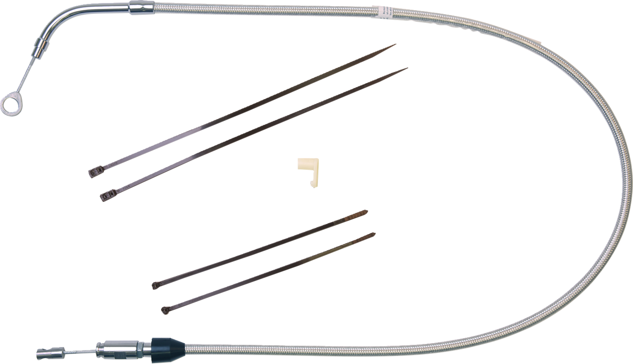 Cable de embrague superior de conexión rápida de acero inoxidable pulido - Cable de embrague superior de conexión rápida de acero inoxidable pulido - 45"
