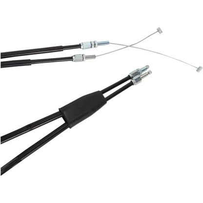 Cable del acelerador de vinilo negro.