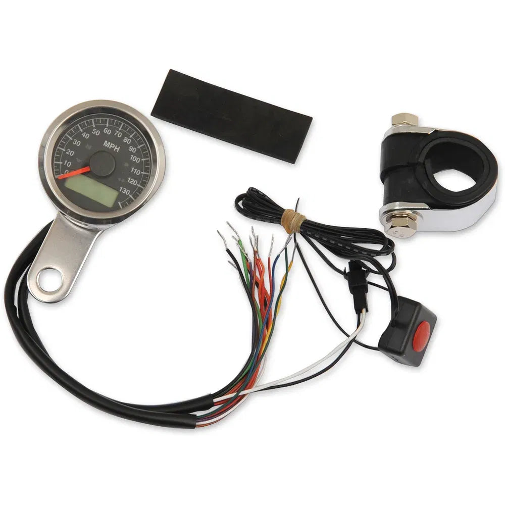Velocímetro electrónico programable de 1-7/8" con luces indicadoras