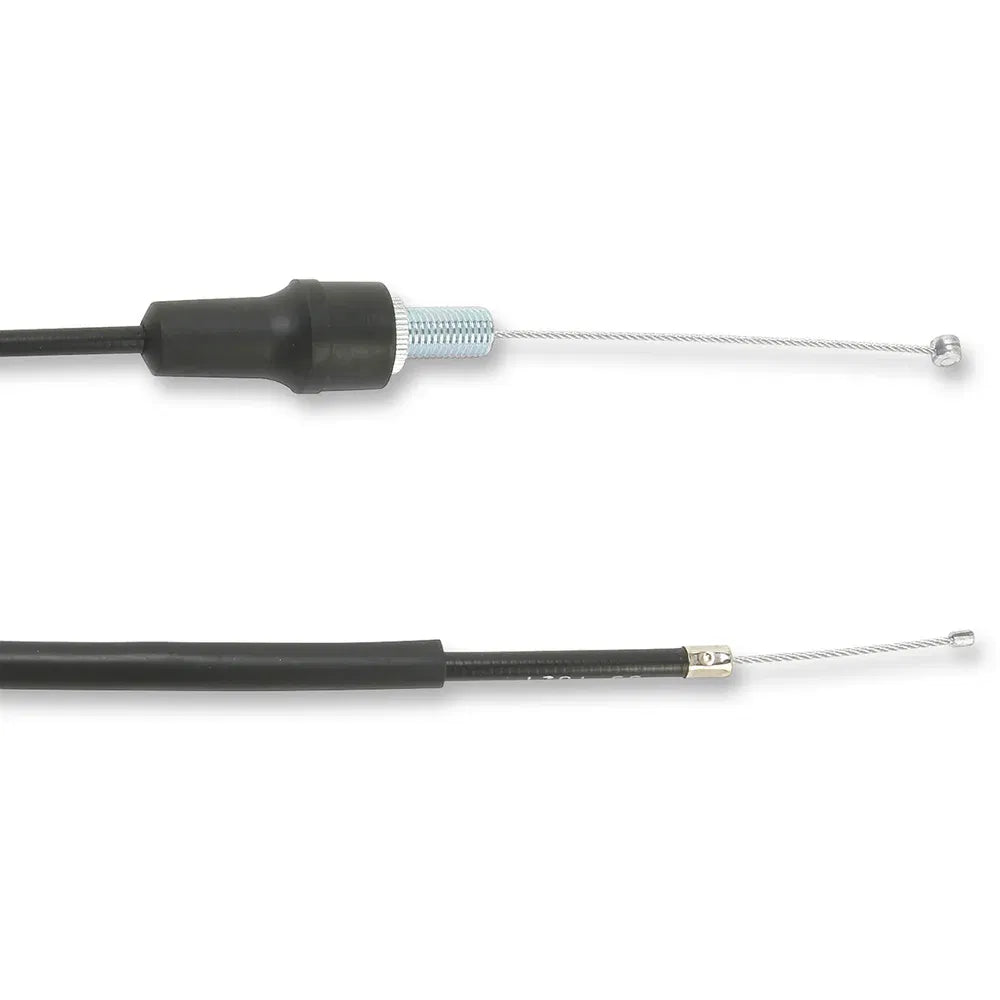Cable del acelerador de vinilo negro.