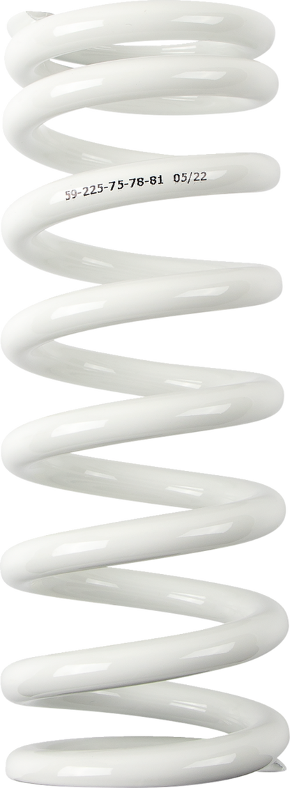 Resorte de choque - Resorte de choque - 59 mm OD - 75/78/81 n/mm - Blanco