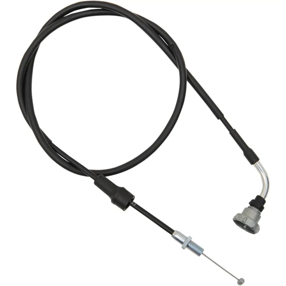 Cable del acelerador de vinilo negro.