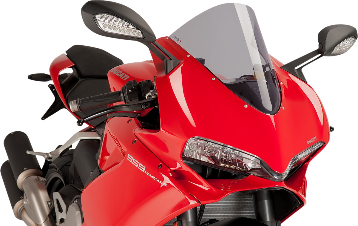 Parabrisas Z-Racing - Parabrisas de carrera - 14-1/2" - Ahumado - Panigale