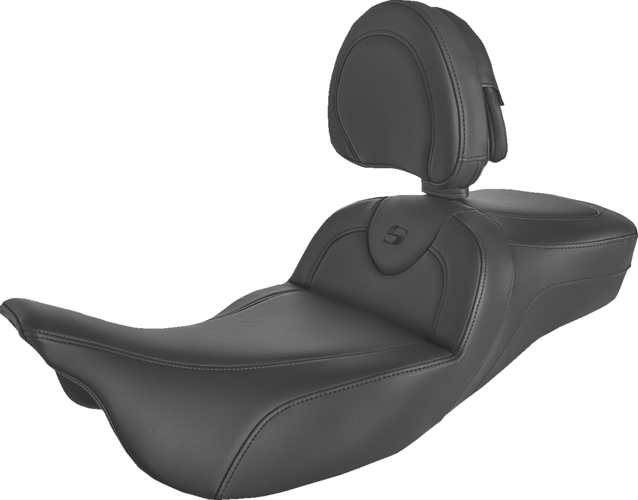 Asiento de alcance extendido Roadsofa™ - Asiento de alcance extendido Roadsofa™ - Negro/Costuras negras - con respaldo - FL '08-'24
