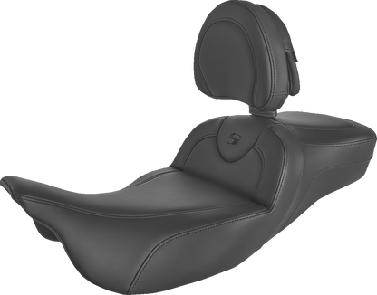 Asiento de alcance extendido Roadsofa™ - Asiento de alcance extendido Roadsofa™ - Negro/Costuras negras - con respaldo - FL '08-'24