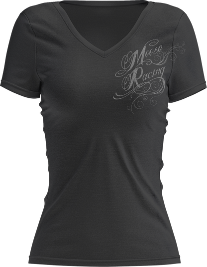 Camiseta con texto Flourish para mujer