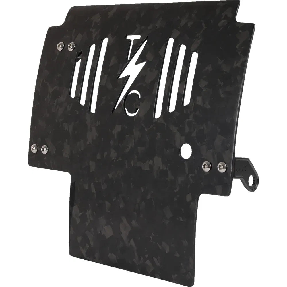 Placa protectora de fibra de carbono forjada