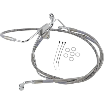 Kit de línea de freno de acero inoxidable de longitud extendida