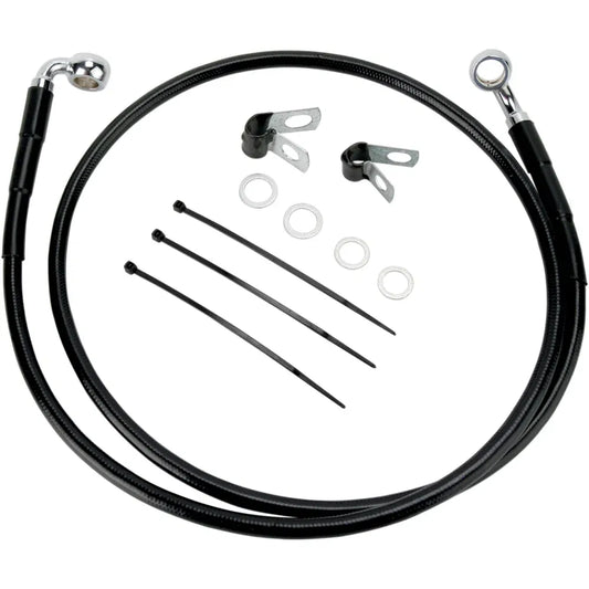 Kit de línea de freno de vinilo negro de longitud extendida