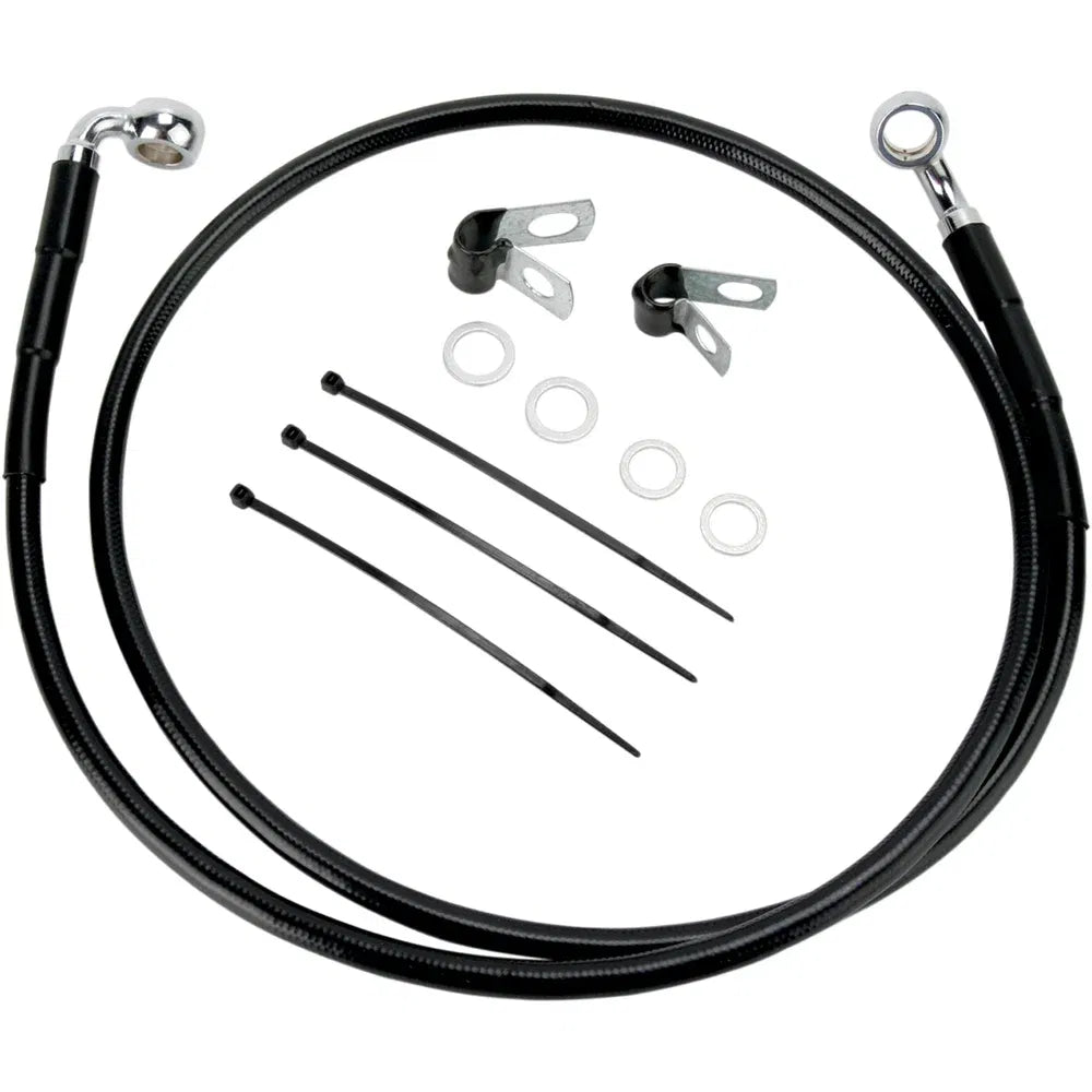 Kit de línea de freno de vinilo negro de longitud extendida
