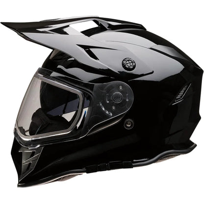 Casco range snow de doble panel negro