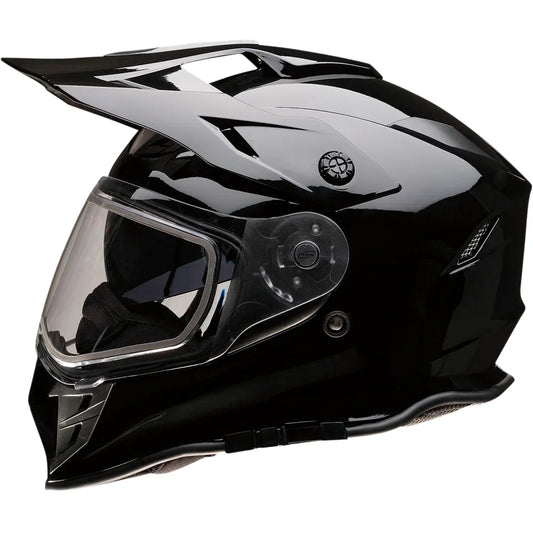 Casco range snow de doble panel negro