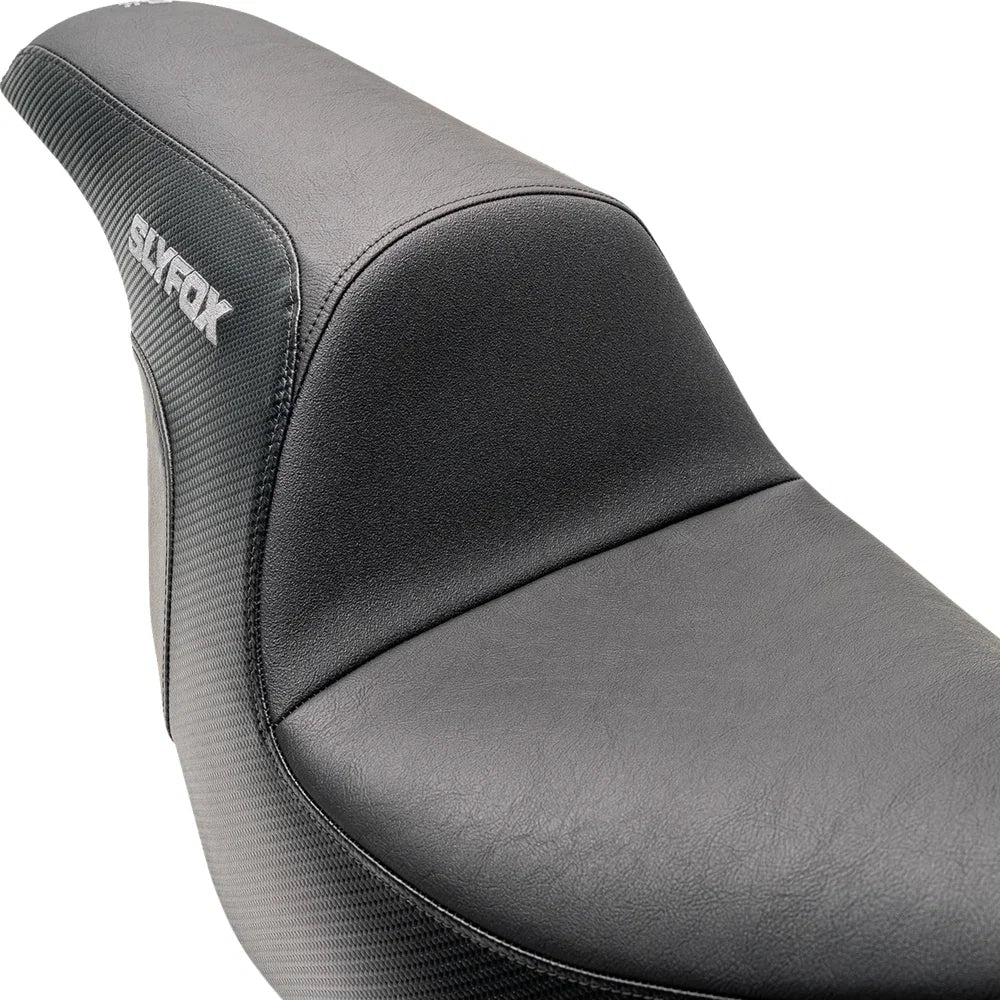 Asiento SLYFOX The Lowrider Drifter Lowrider Drifter Gray Logo Smooth Vinyl Carbon Fiber FXLR/FLSB '18-'24