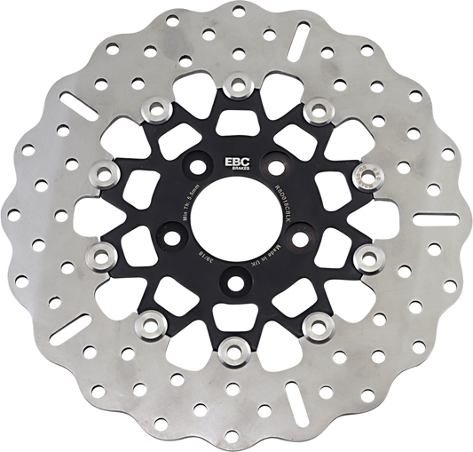 Rotor de freno trasero de acero inoxidable personalizado - Rotor de freno - Negro