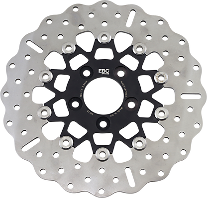 Rotor de freno trasero de acero inoxidable personalizado - Rotor de freno - Negro