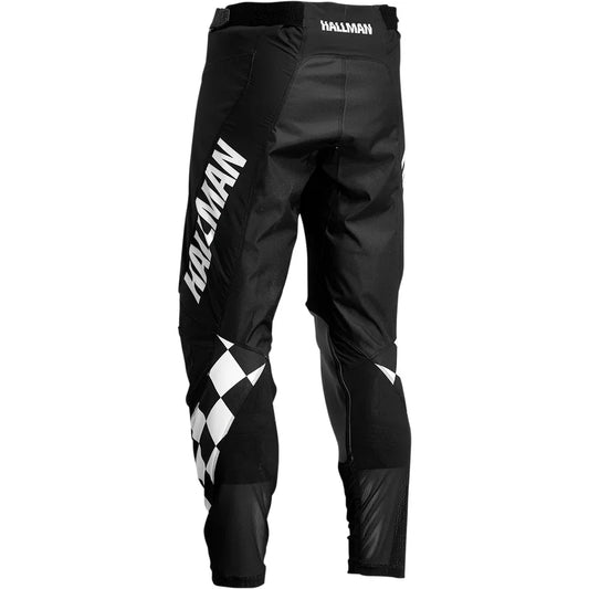 Pantalones hallman differ cheq negro/blanco