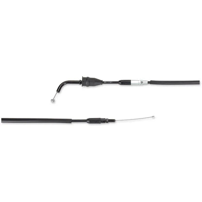 Cable del acelerador de vinilo negro.
