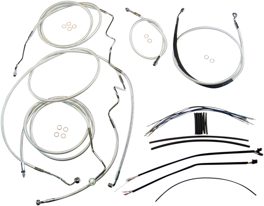 Kit de instalación de manillar de diseñador Sterling Chromite II® - Kit de instalación de manillar de diseñador Sterling Chromite II® - 12"-14" - '17-'20 FLH