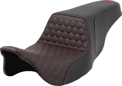 Asiento elevado tipo panal - Asiento elevado - Panal - Costuras rojas - FL '08-'23