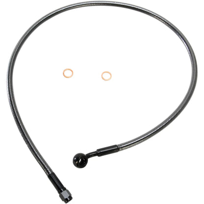 Kit de línea de freno delantero específico ABS de longitud alternativa Designer Series - Línea de freno - 10 mm-35° - 30" - Black Pearl