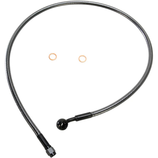 Kit de línea de freno delantero específico ABS de longitud alternativa Designer Series - Línea de freno - 10 mm-35° - 30" - Black Pearl
