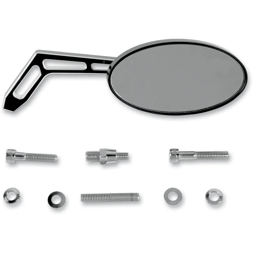Mirror - Oval - Black - Right