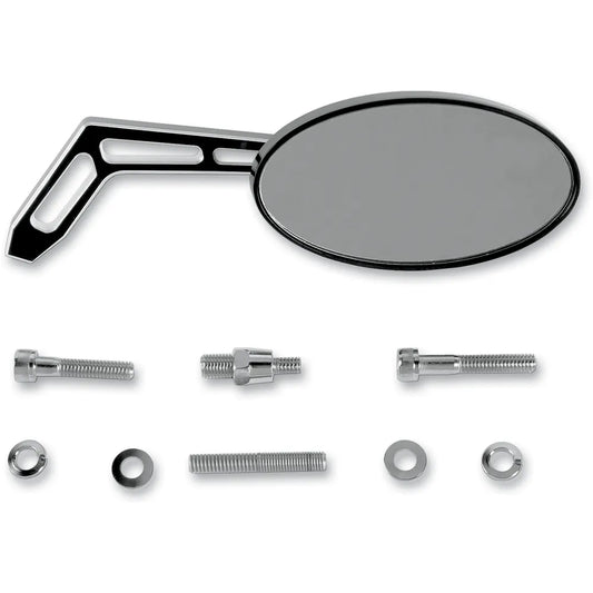 Mirror - Oval - Black - Right