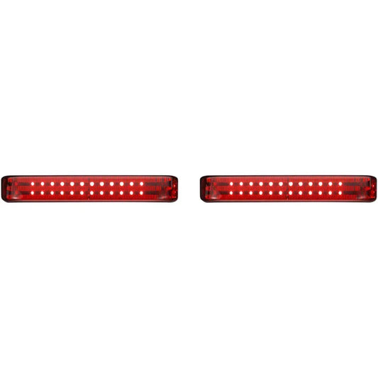 Saddlebag LED Lights - Sequential - Chrome/Red