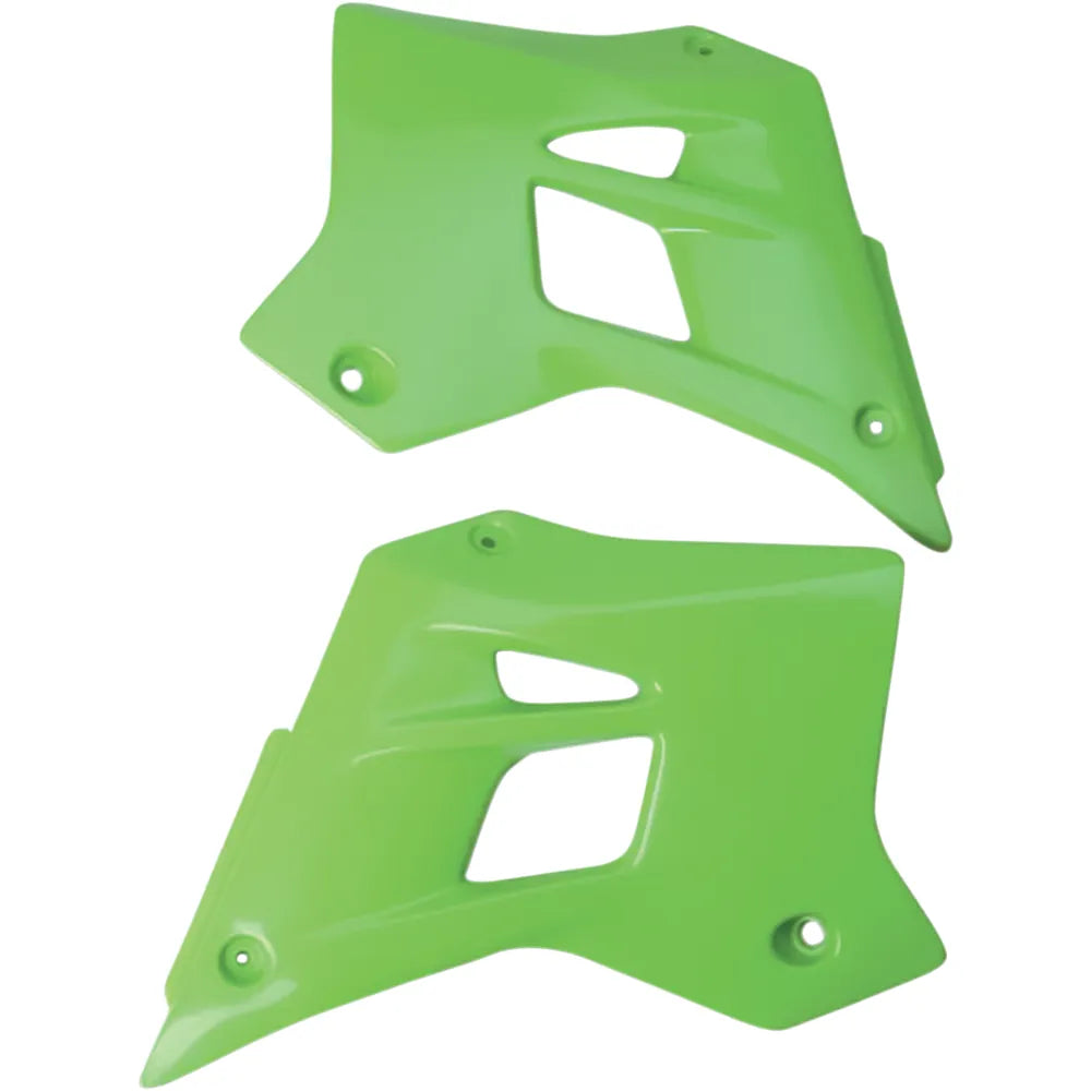 Radiator Shroud - Green- KDX 200
