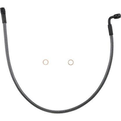 KARBONFIBR Designer Series Kit de freno superior delantero específico ABS - Línea de freno - Delantero - 10 mm - 90° - 24" - KARBONFIBR