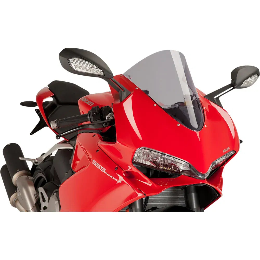 Parabrisas Z-Racing - Parabrisas de carrera - 14-1/2" - Ahumado - Panigale